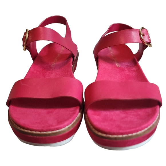 EUC Cole Haan Originalgrand Hot Pink Leather Platform Sandals - Picture 2 of 9